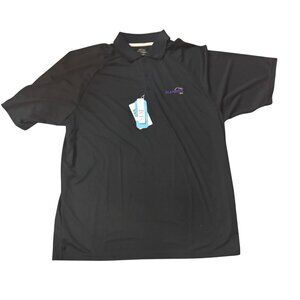 Mens Extreme Performance Black Polo Shirt 3XL With Tags